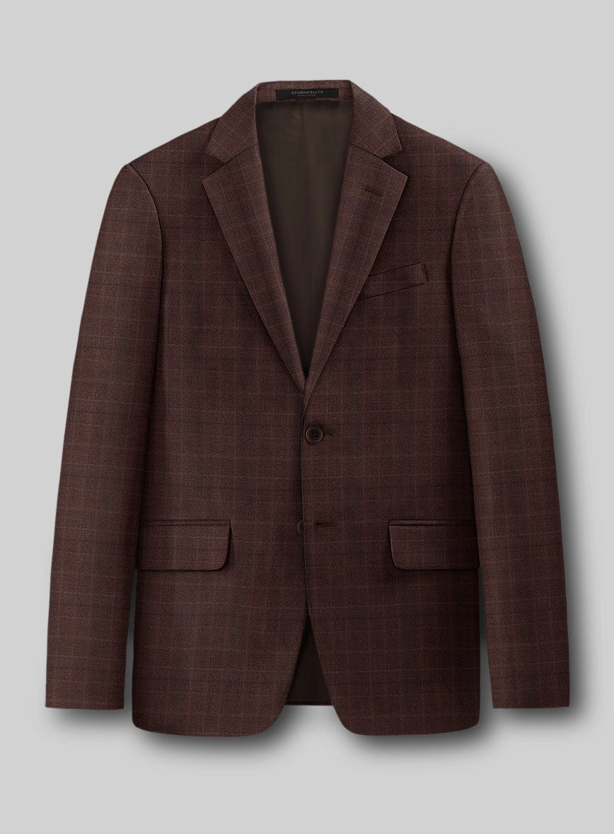 Guabello Brown Check Suit