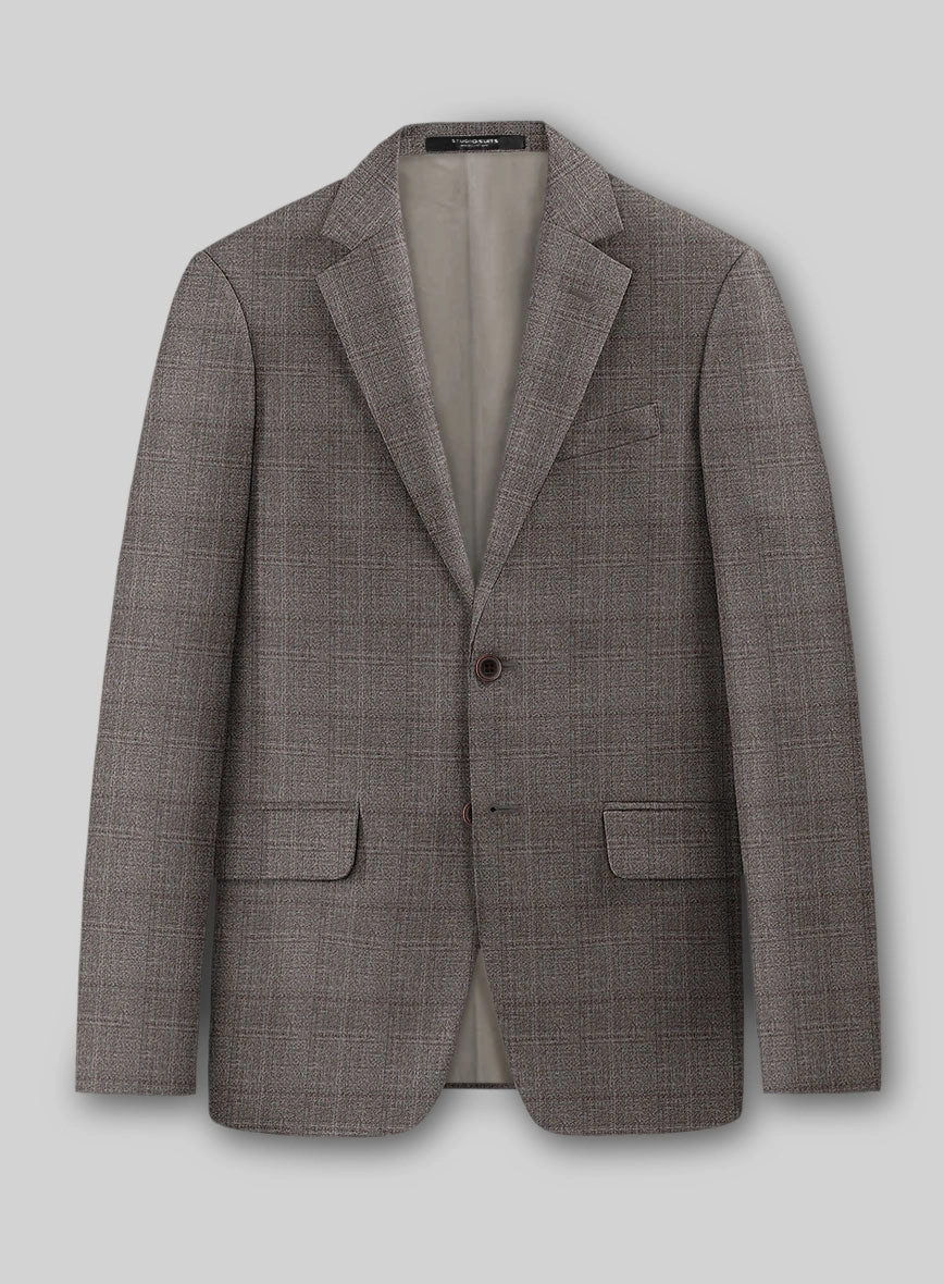 Guabello Brown Windowpane Suit