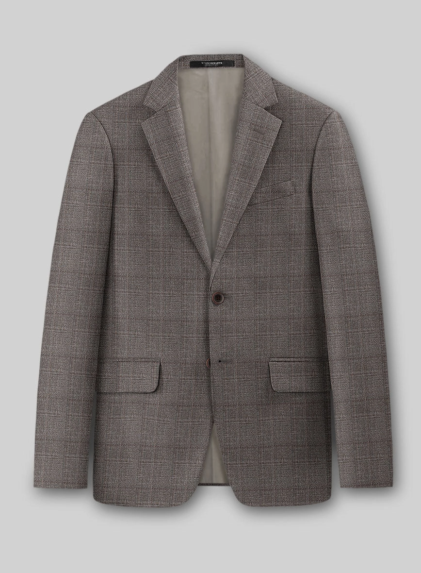 Guabello Brown Windowpane Suit