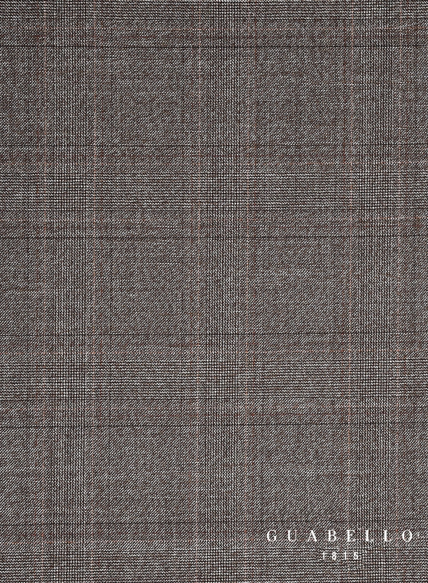 Guabello Brown Windowpane Suit