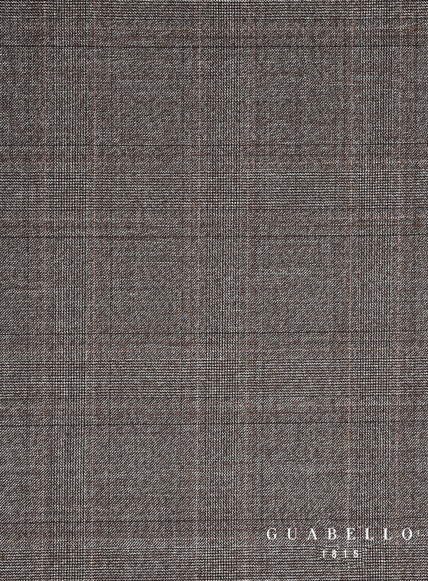 Guabello Brown Windowpane Suit