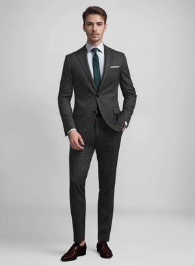 Guabello Charcoal Glen Suit