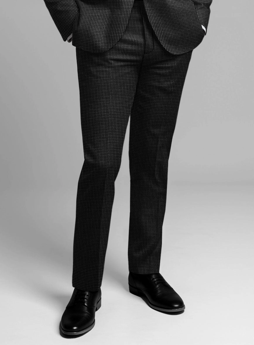 Guabello Charcoal Houndstooth Suit