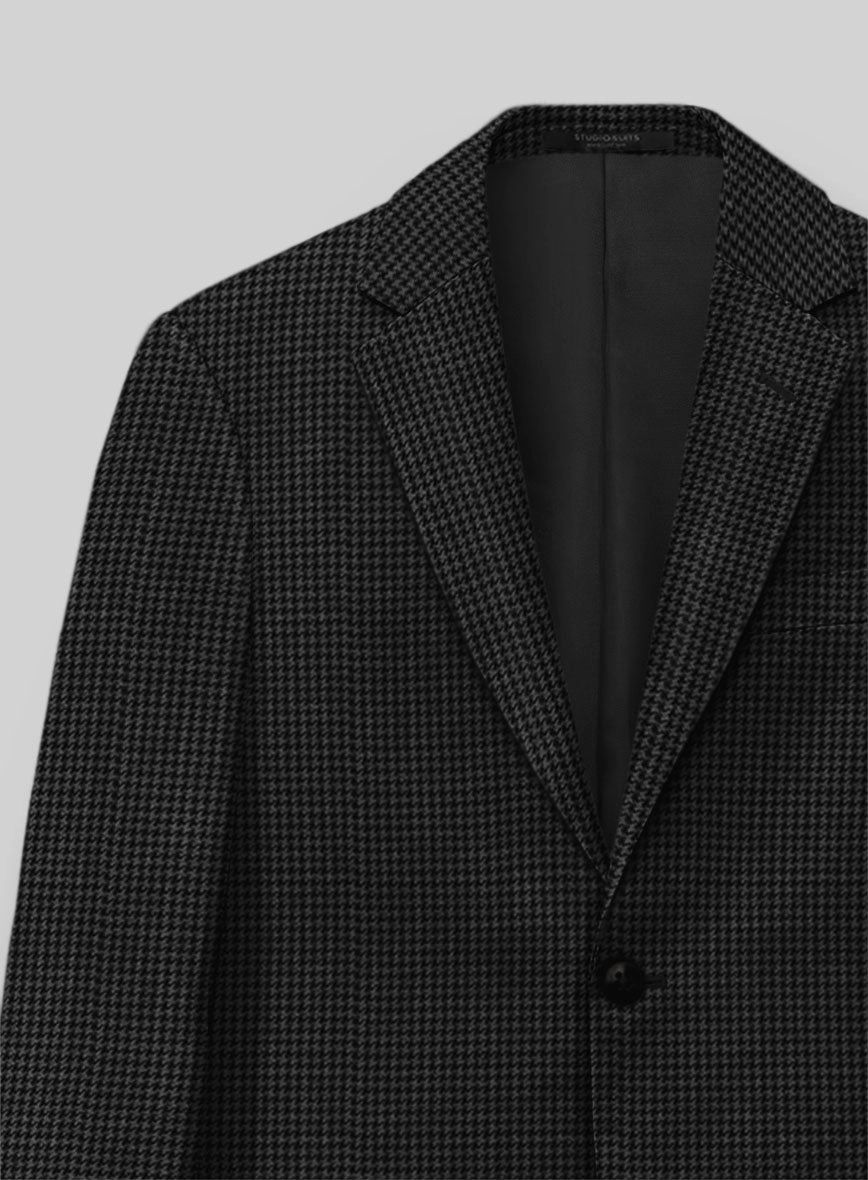 Guabello Charcoal Houndstooth Suit