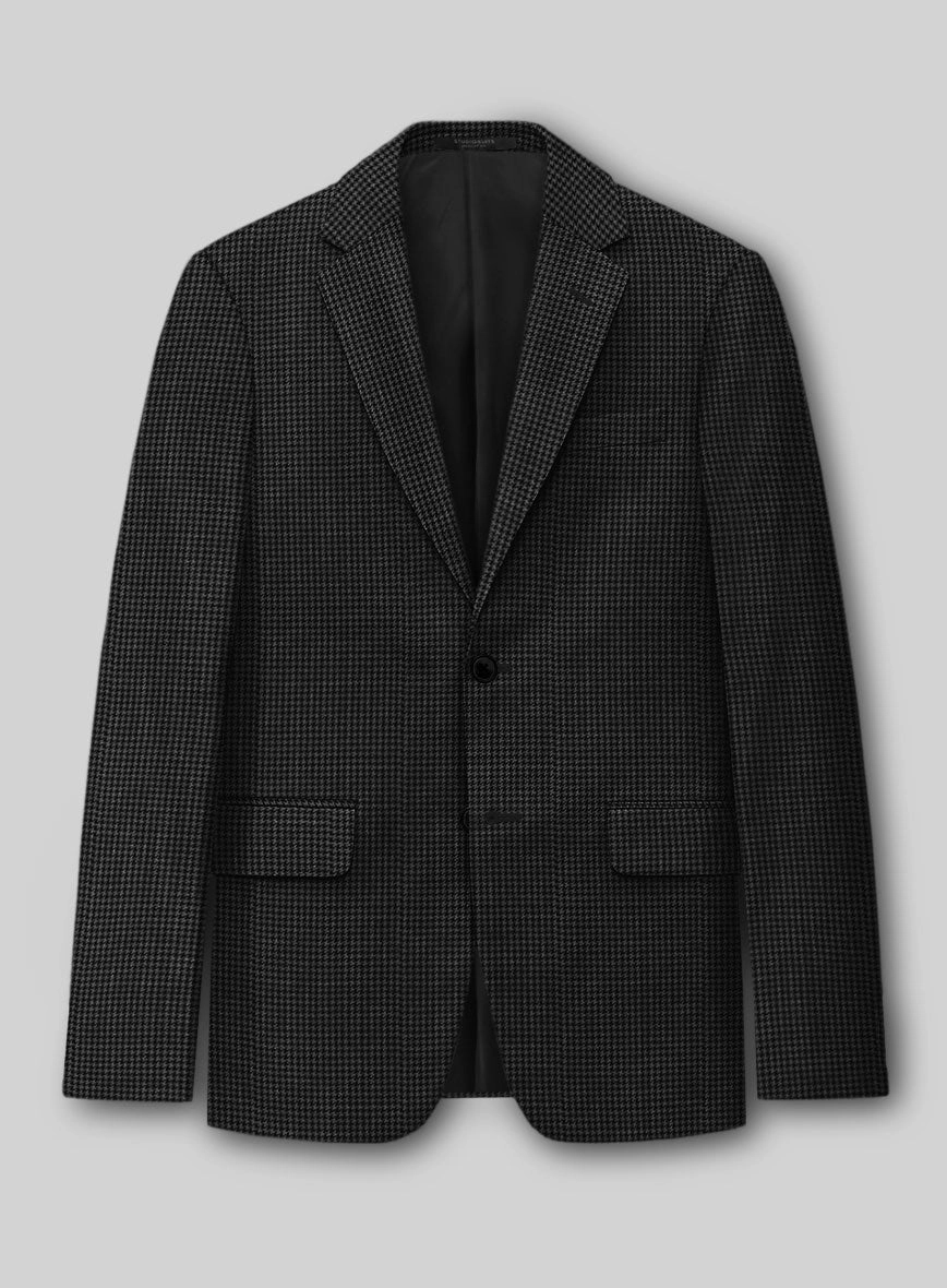Guabello Charcoal Houndstooth Suit