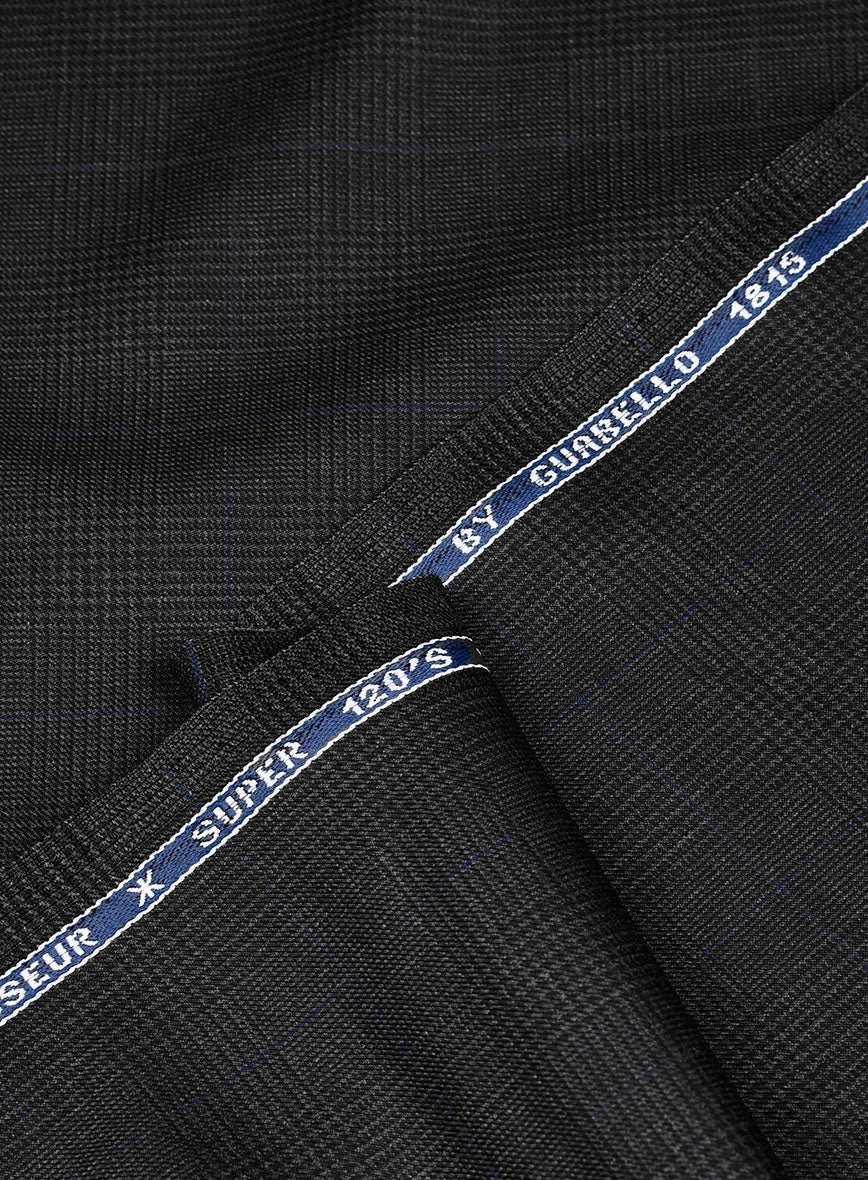 Guabello Charcoal Prince Of Wales Suit