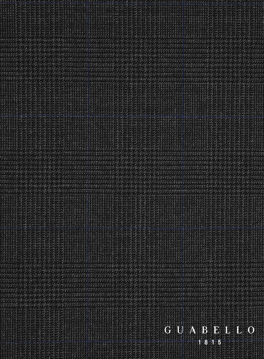 Guabello Charcoal Prince Of Wales Suit