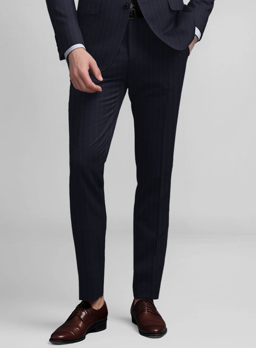 Guabello Dark Blue Pinstripe Suit