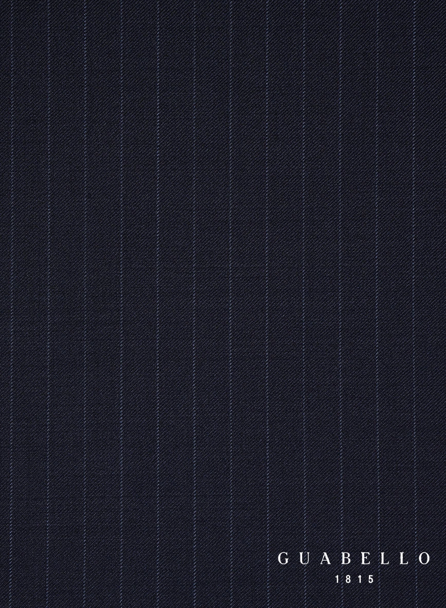 Guabello Dark Blue Pinstripe Suit