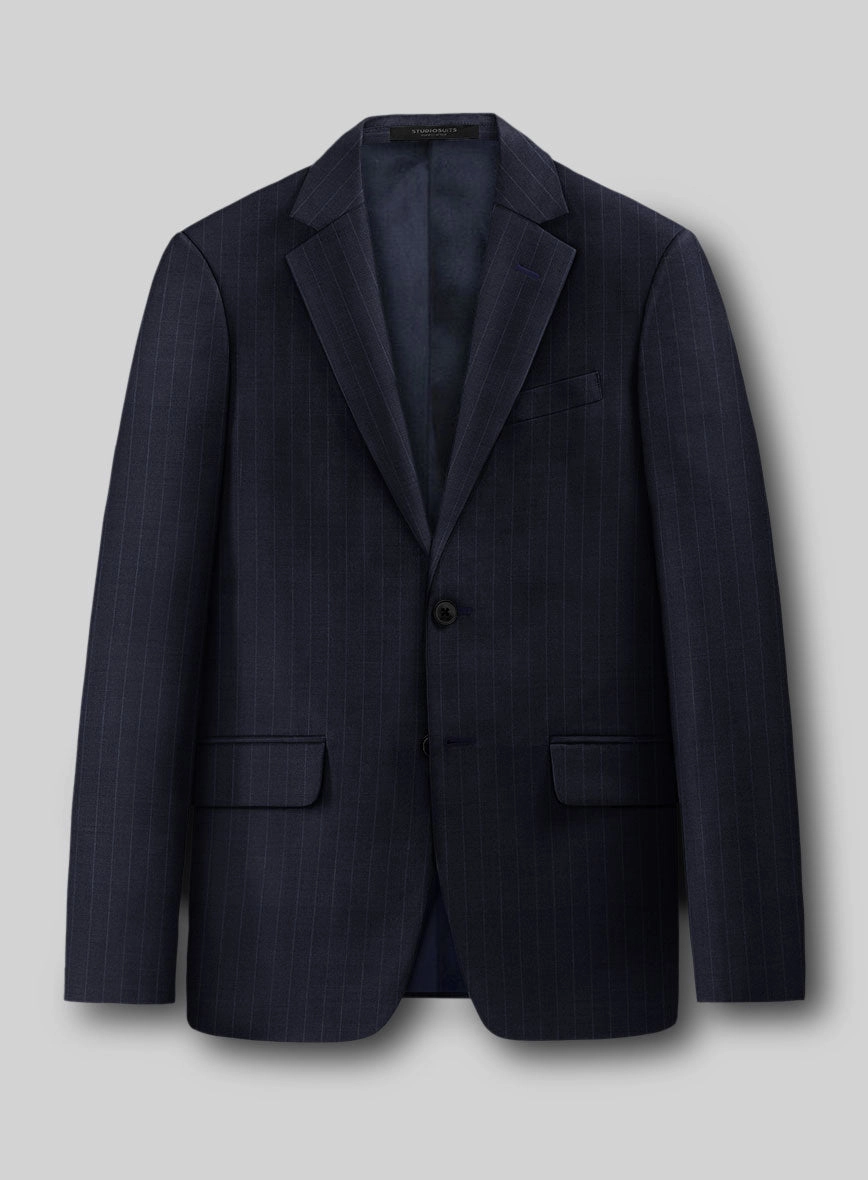 Guabello Dark Blue Pinstripe Suit