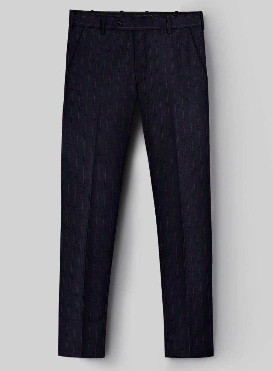 Guabello Dark Blue Rope Stripe Suit