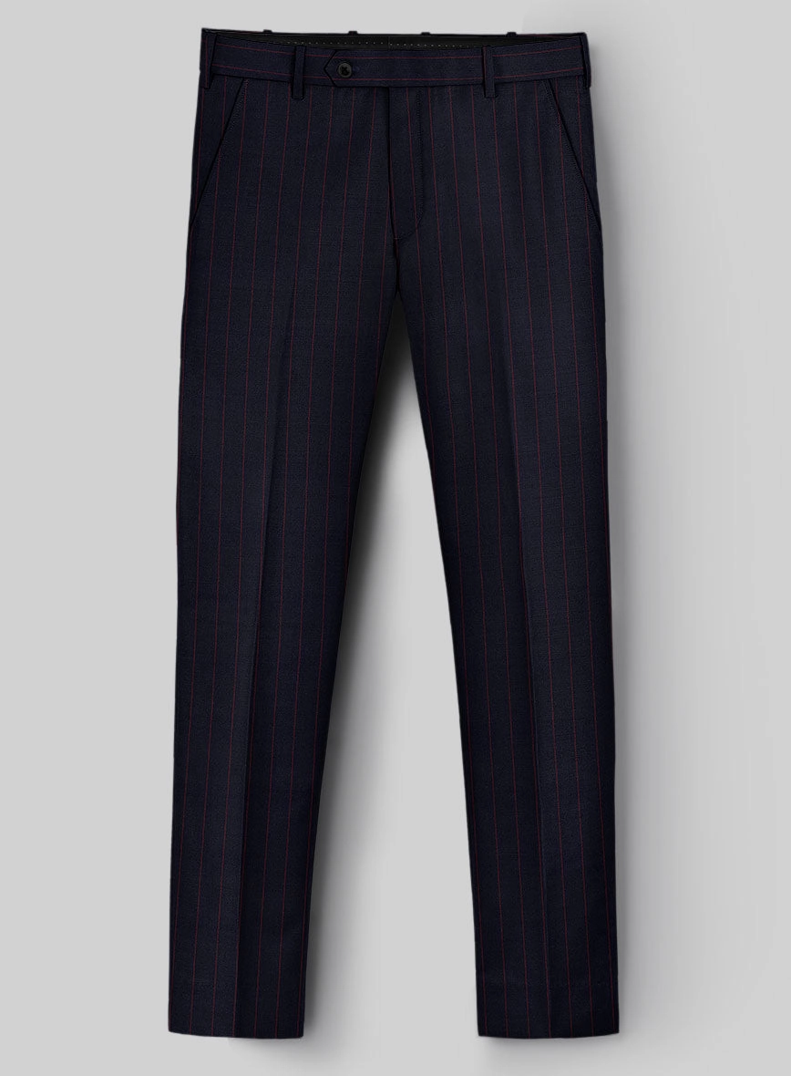 Guabello Dark Blue Rope Stripe Suit