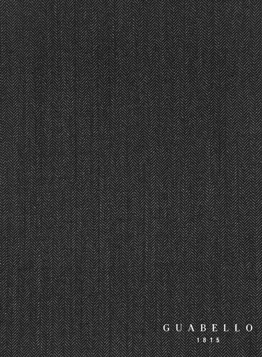 Guabello Dark Gray Herringbone Suit