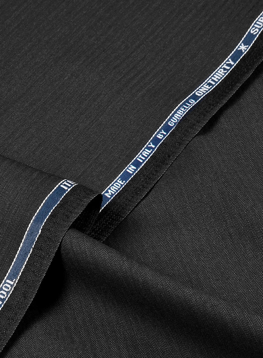 Guabello Dark Gray Herringbone Suit