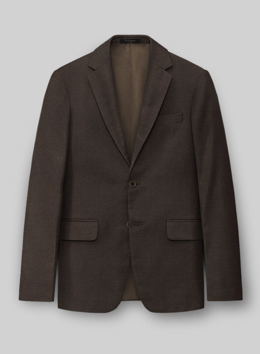 Guabello Espresso Brown Twill Suit