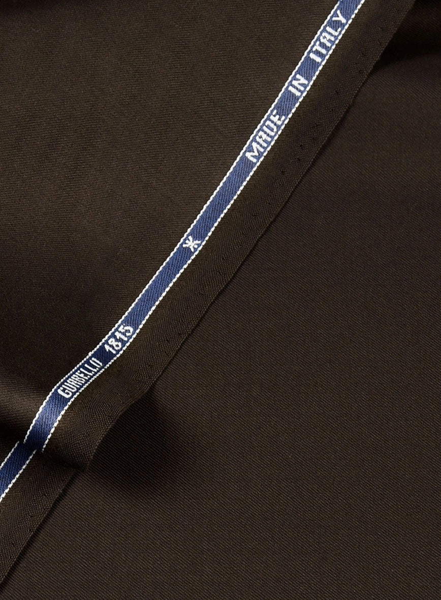 Guabello Espresso Brown Twill Suit
