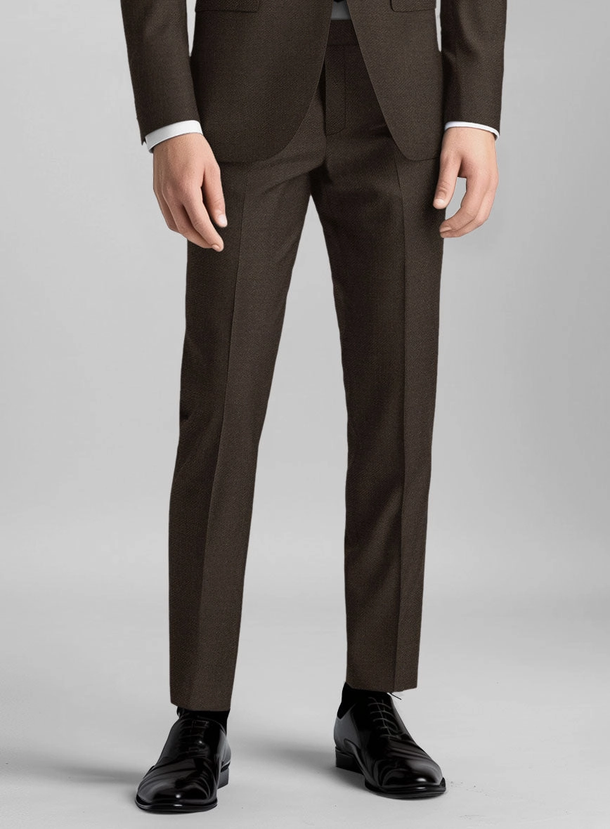 Guabello Espresso Brown Twill Suit