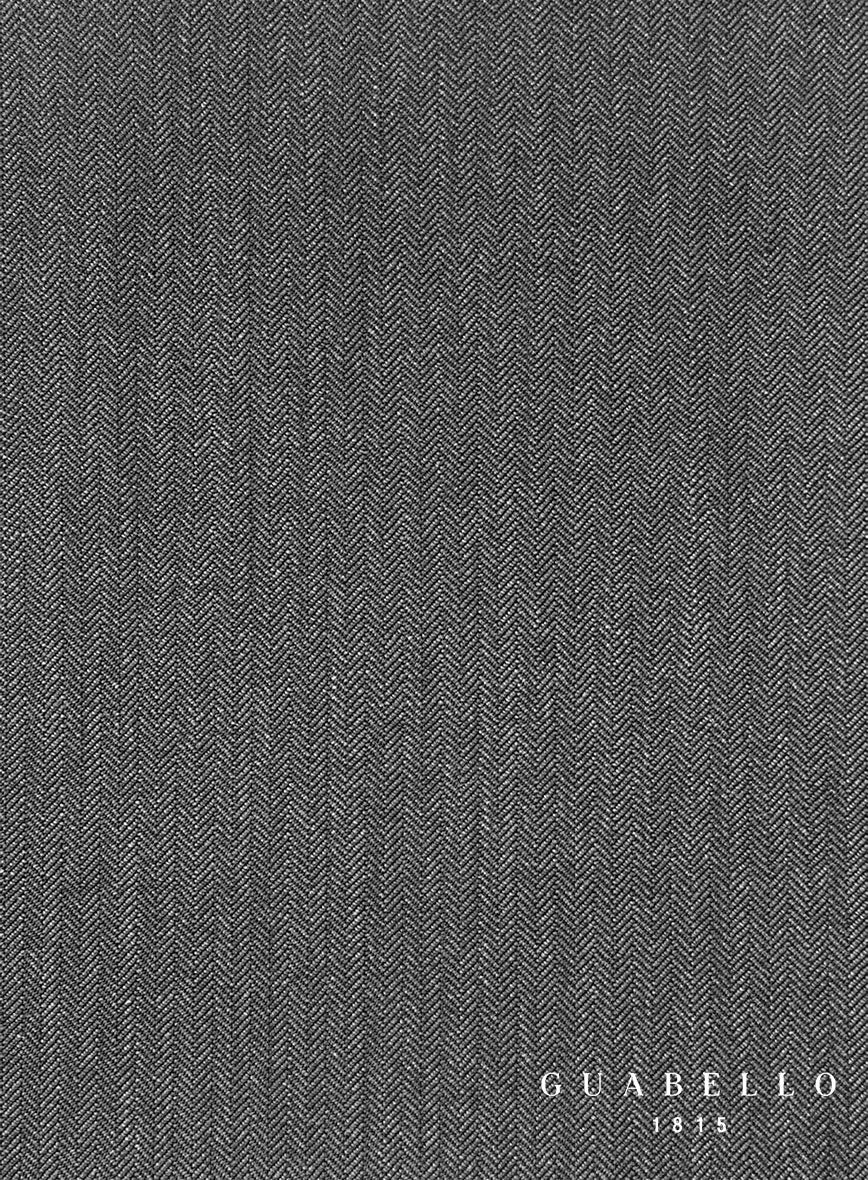Guabello Gray Herringbone Suit