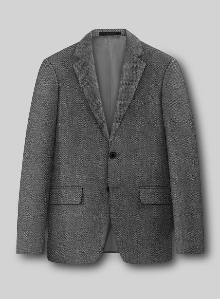 Guabello Gray Herringbone Suit