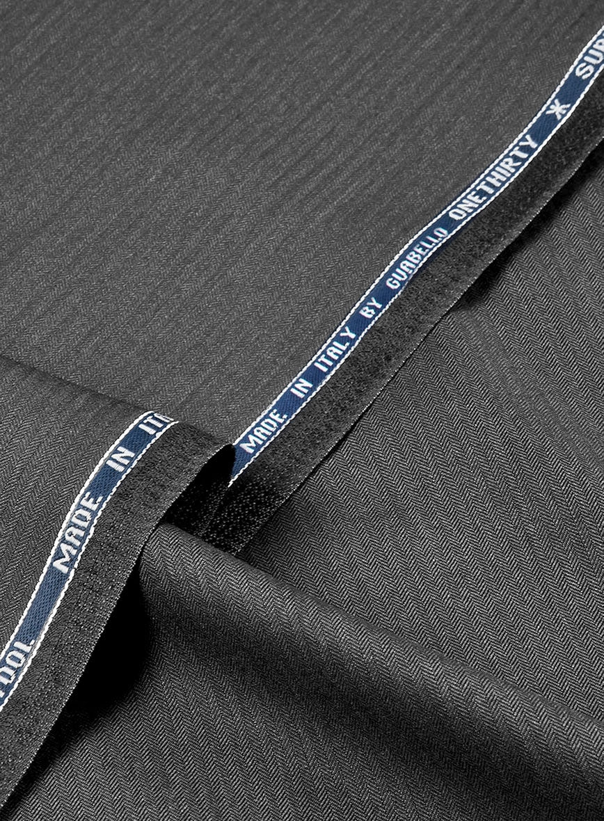 Guabello Gray Herringbone Suit