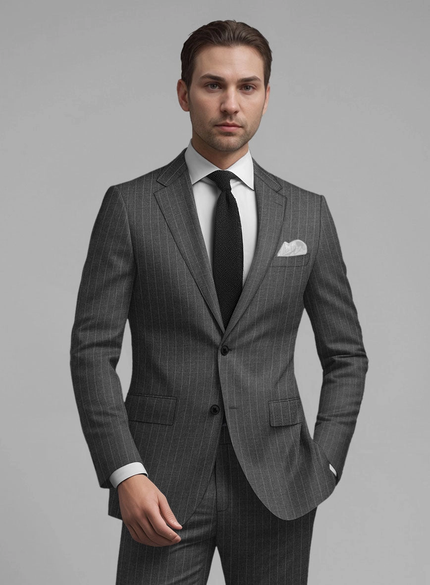 Guabello Gray Pinstripe Suit