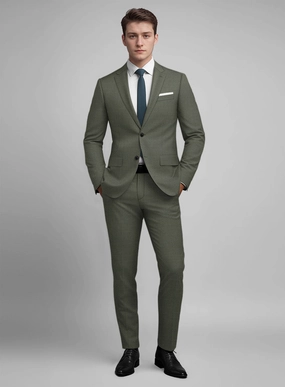 Guabello Green Twill Suit