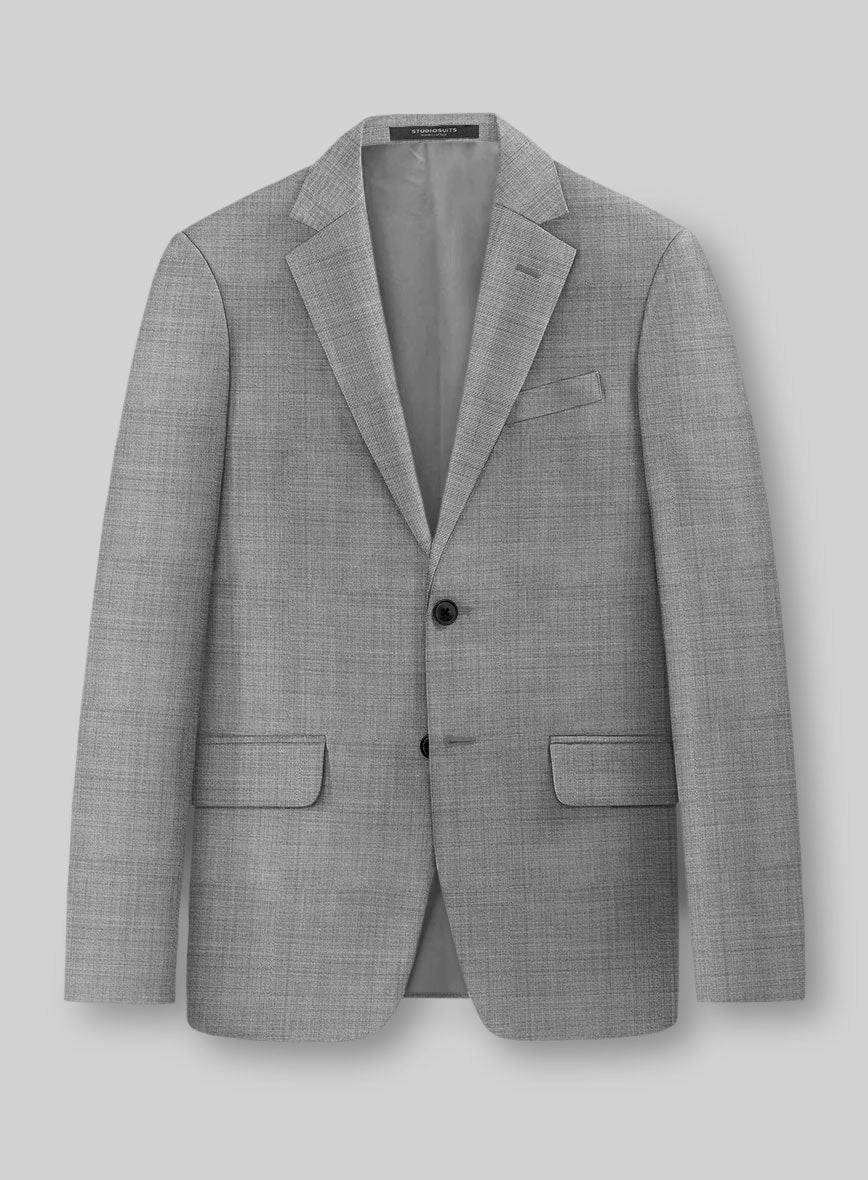 Guabello Light Gray Sharkskin Suit