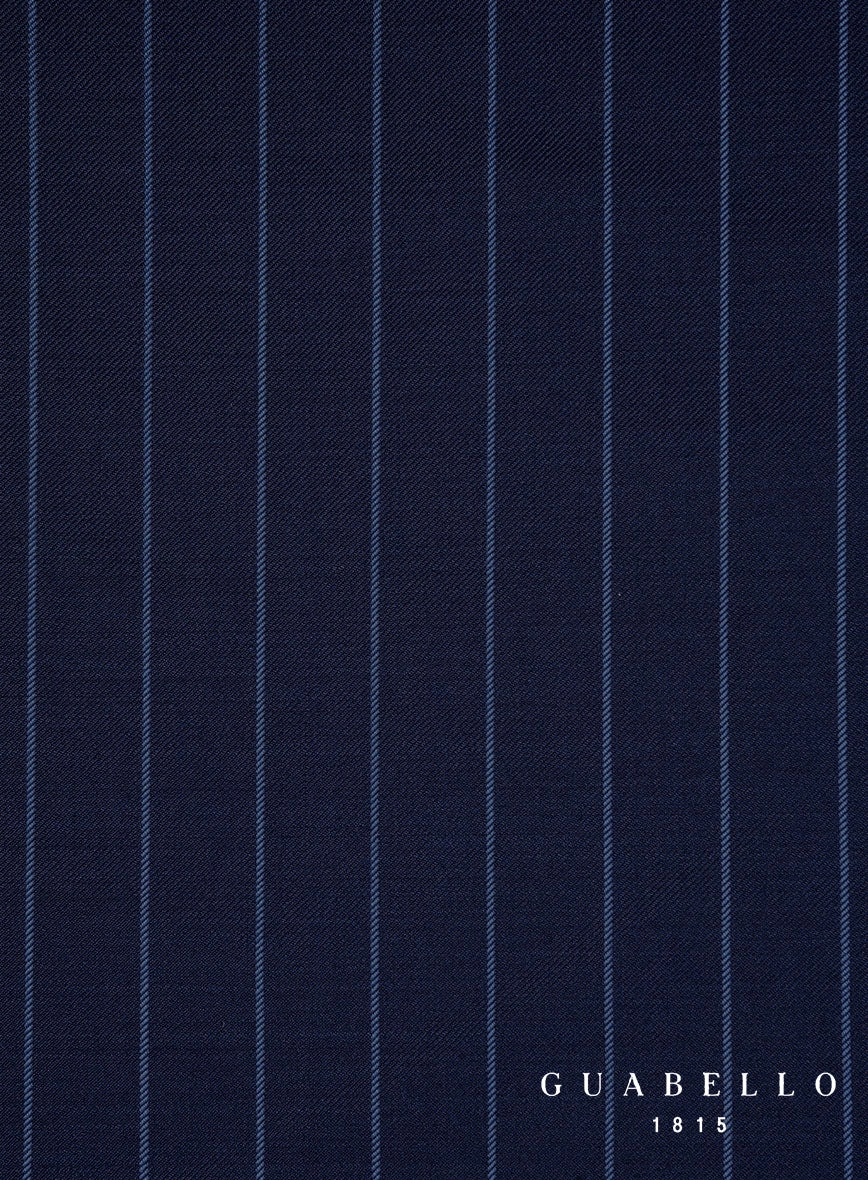 Guabello Royal Blue Rope Stripe Suit