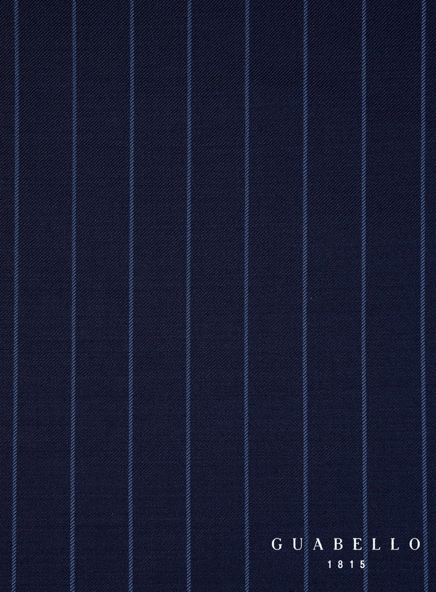 Guabello Royal Blue Rope Stripe Suit