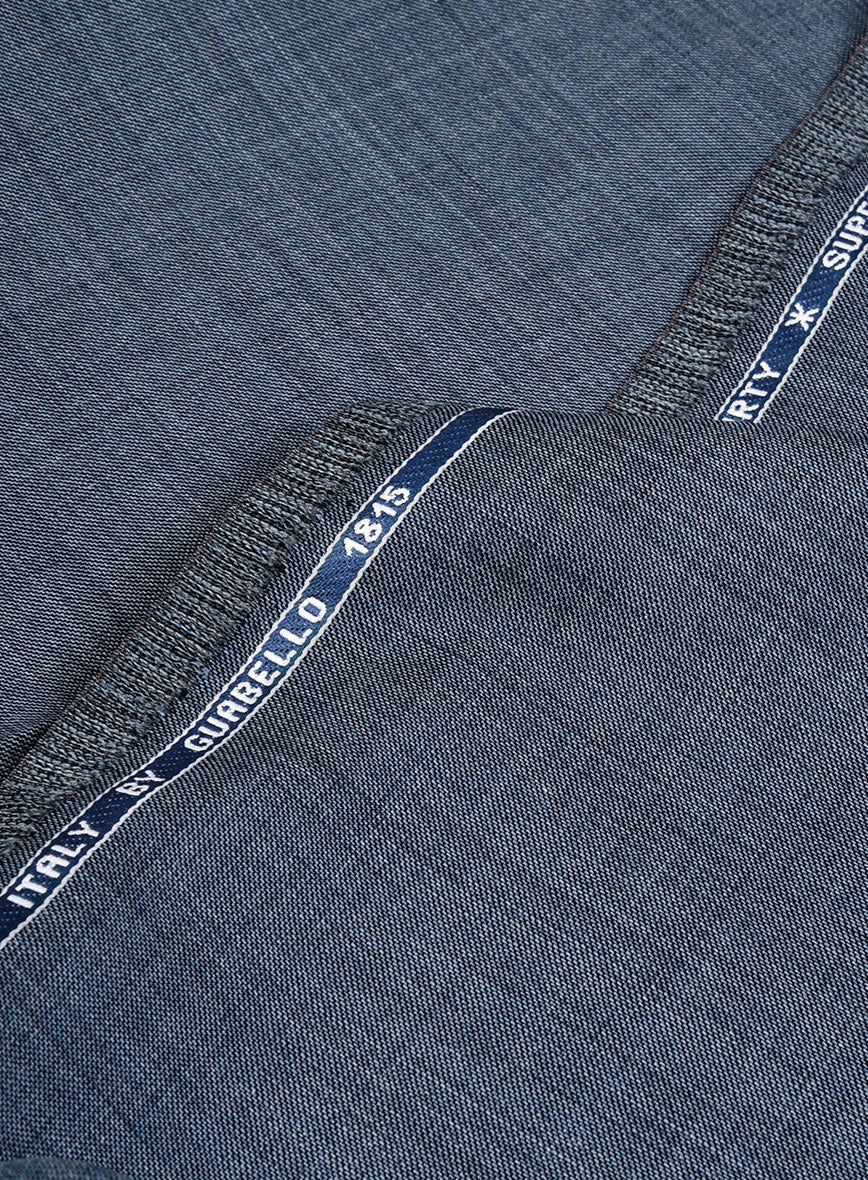 Guabello Steel Blue Sharkskin Suit