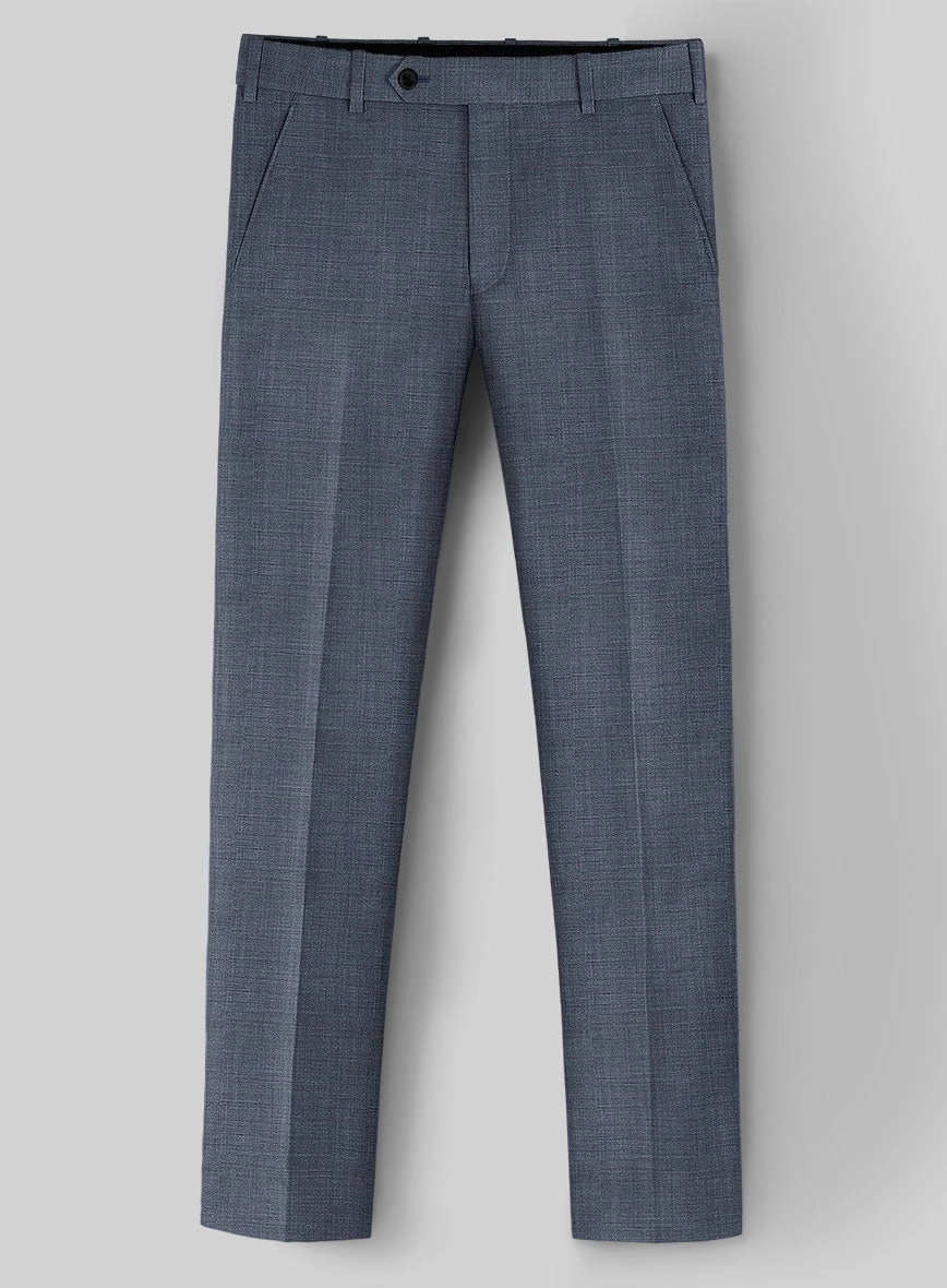 Guabello Steel Blue Sharkskin Suit