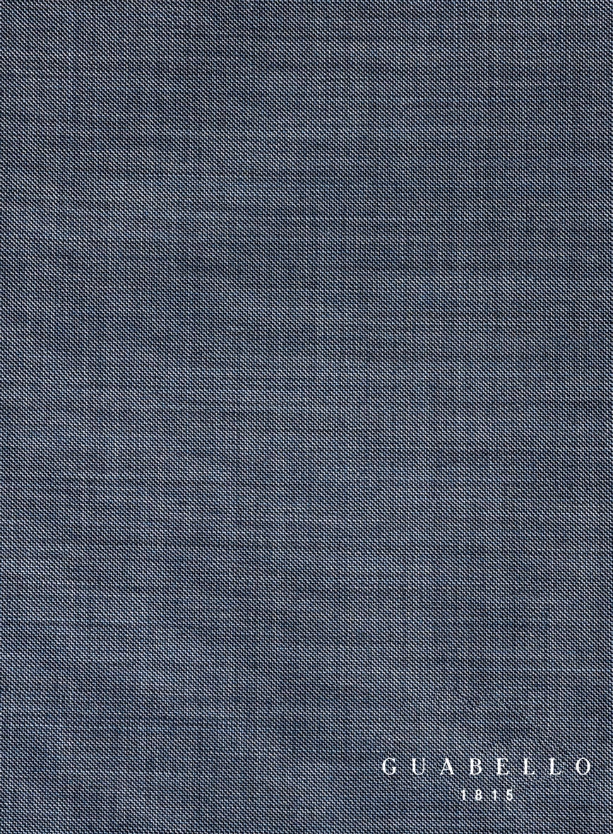 Guabello Steel Blue Sharkskin Suit