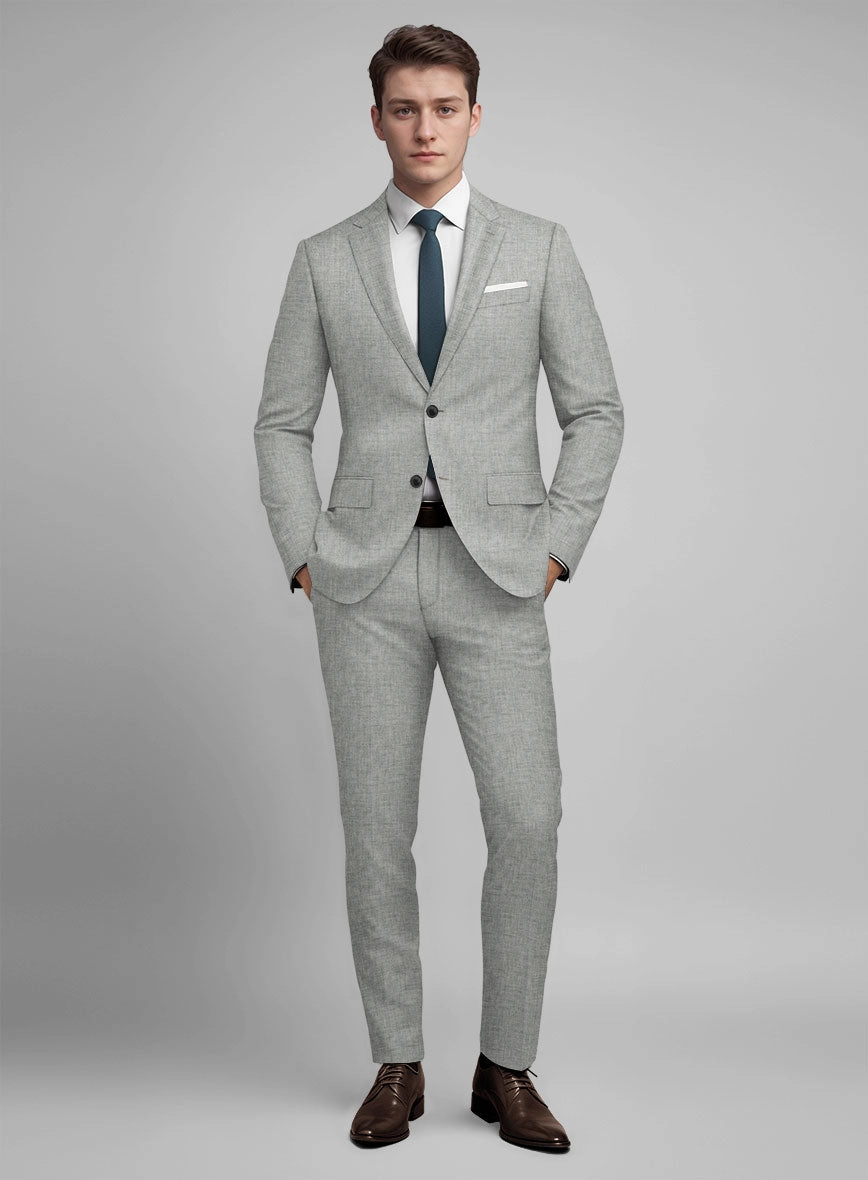 Guabello Tropical Light Gray Suit
