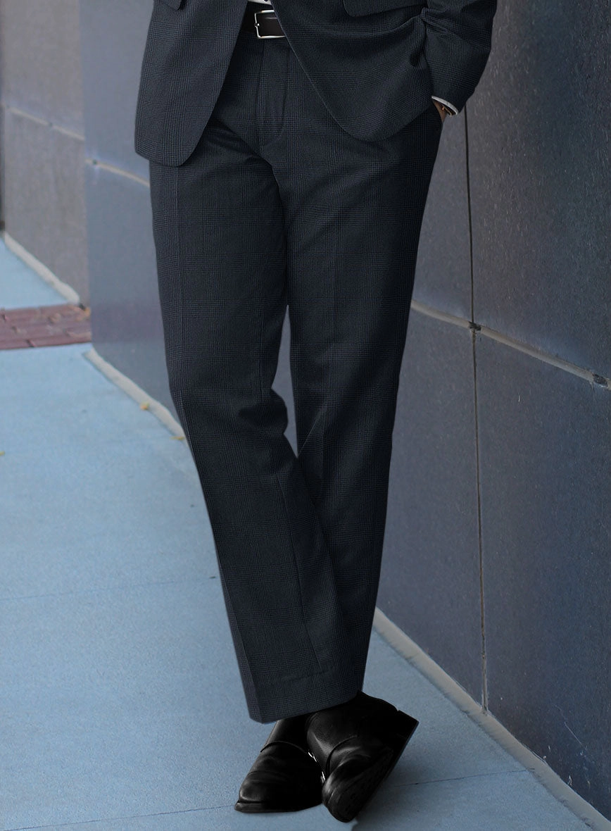 Hardy Minnis Blue Glen Wool Suit
