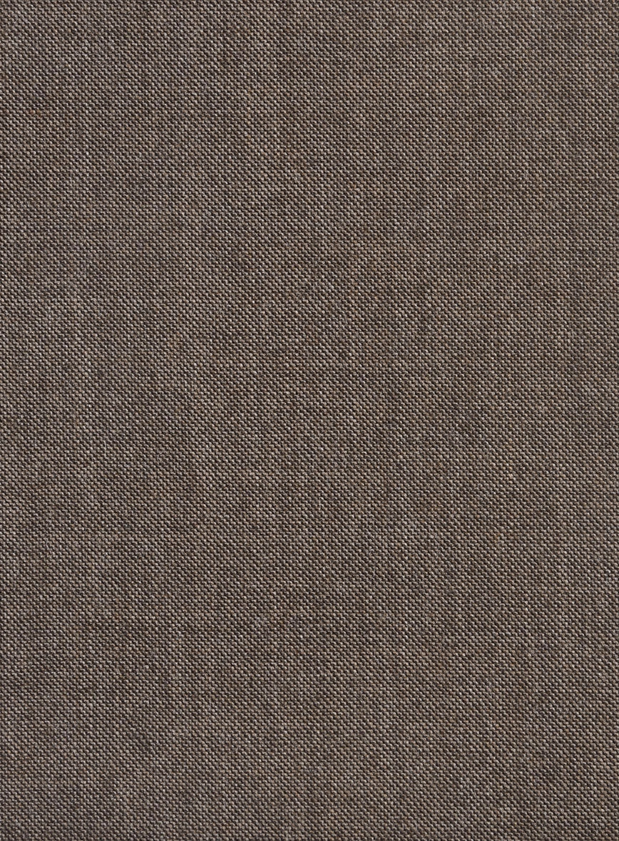 Hardy Minnis Brown Sharkskin Wool Suit