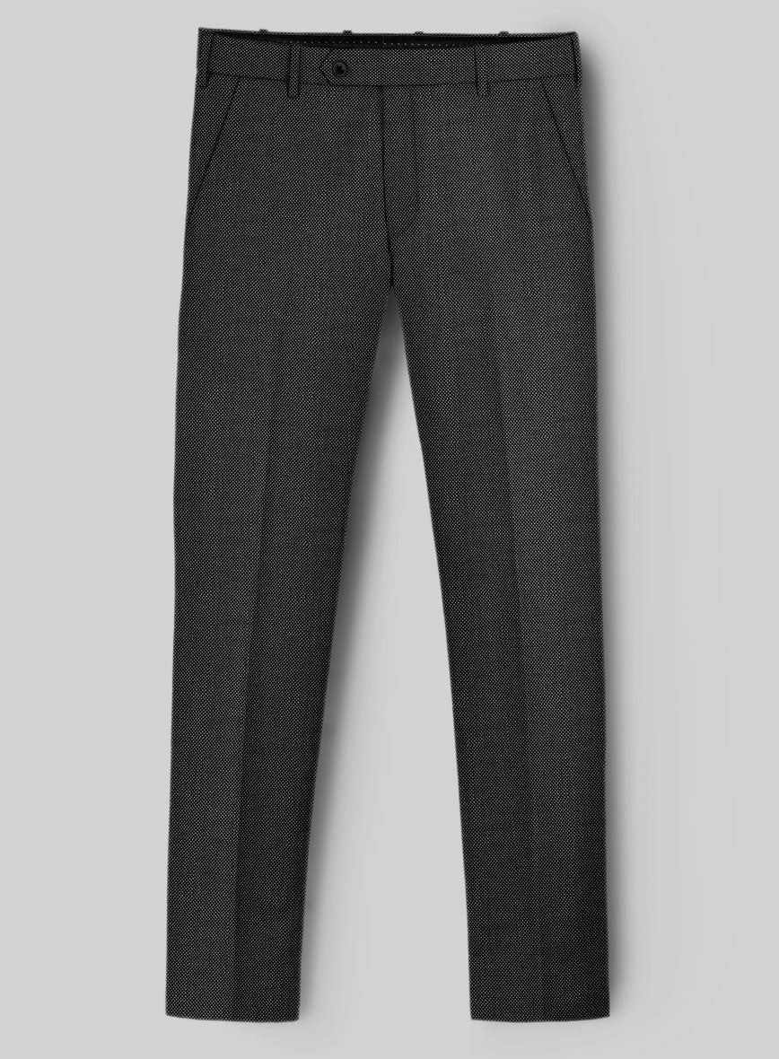 Hardy Minnis Charcoal Birdseye Wool Suit