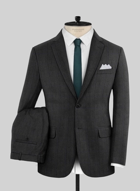 Hardy Minnis Charcoal Check Wool Suit