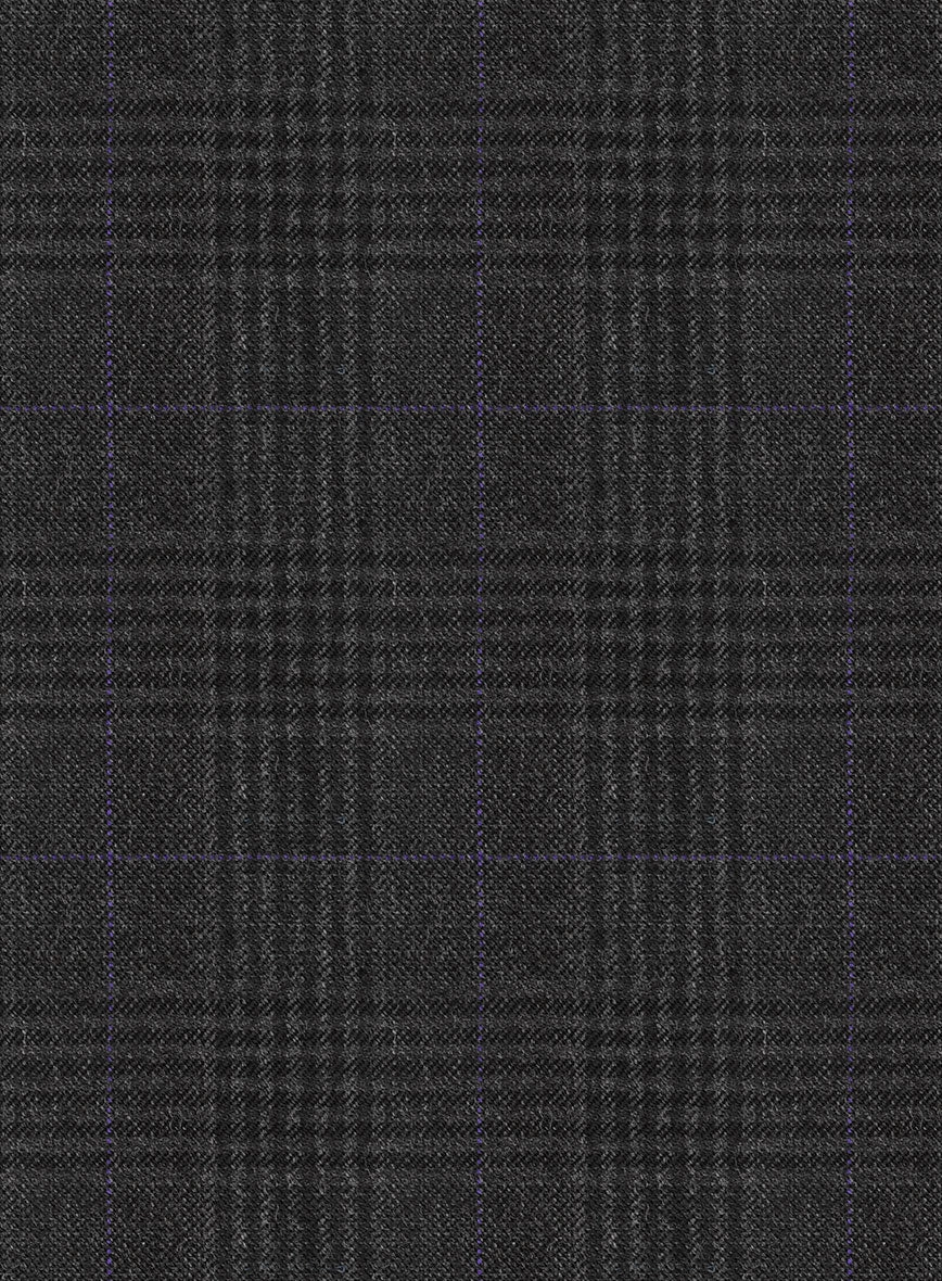 Hardy Minnis Charcoal Check Wool Suit