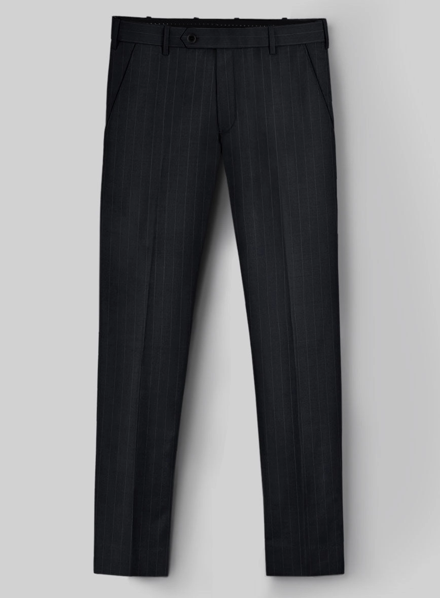 Hardy Minnis Midnight Blue Pinstripe Wool Suit