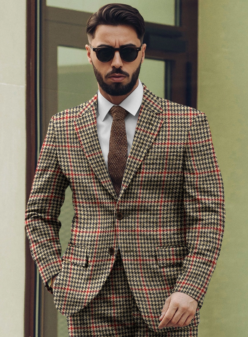Harris Tweed Carmine Beige Suit