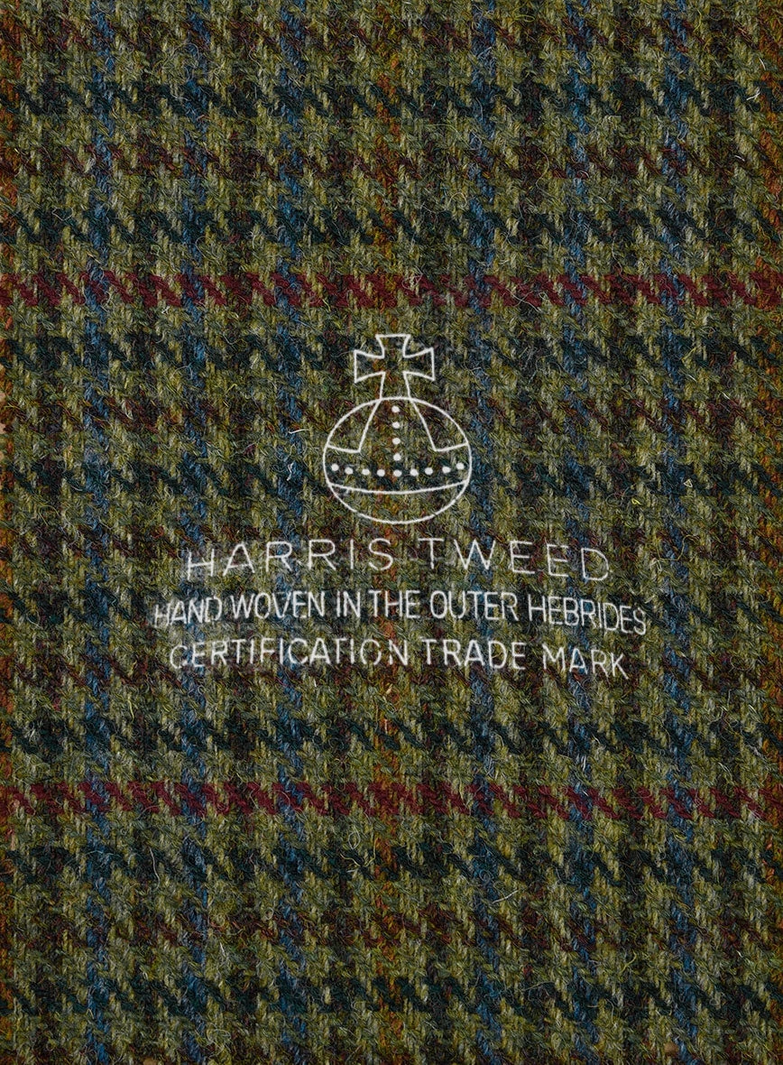Harris Tweed Moss Green Houndstooth Suit