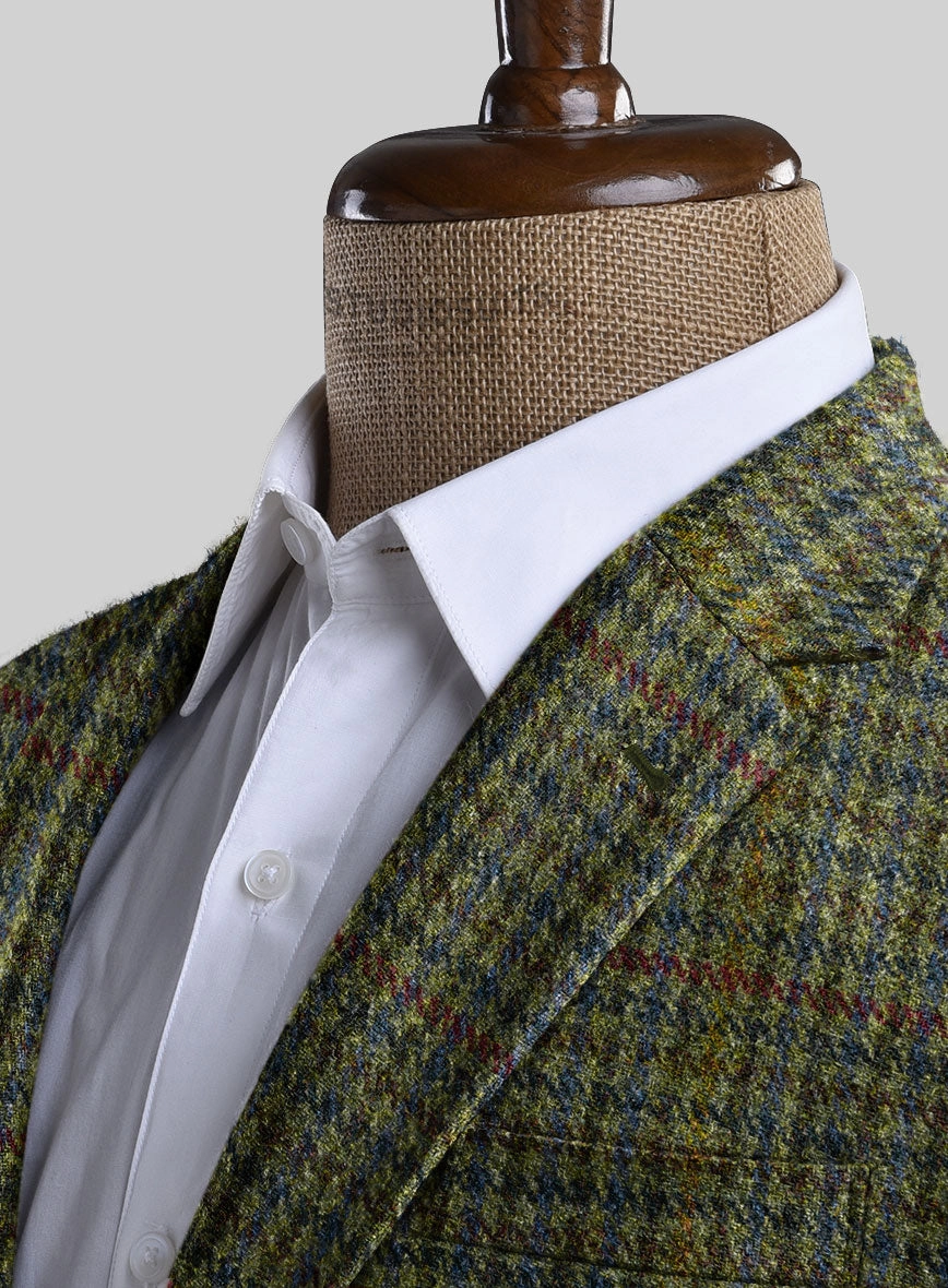 Harris Tweed Moss Green Houndstooth Suit