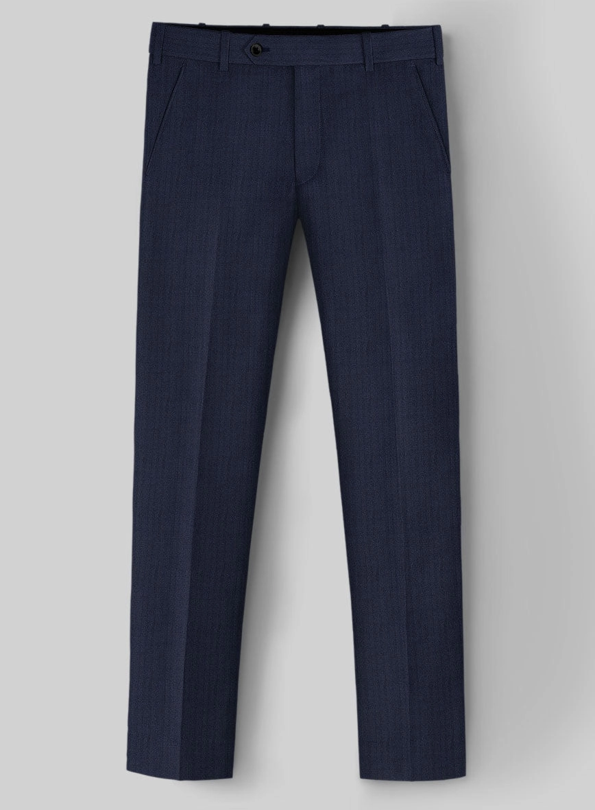 Herringbone Wool Royal Blue Suit