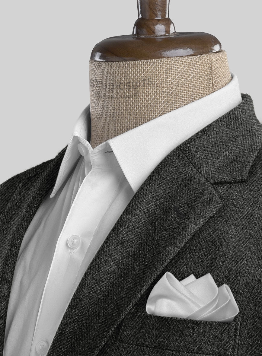 Highlander Charcoal Herringbone Tweed Suit