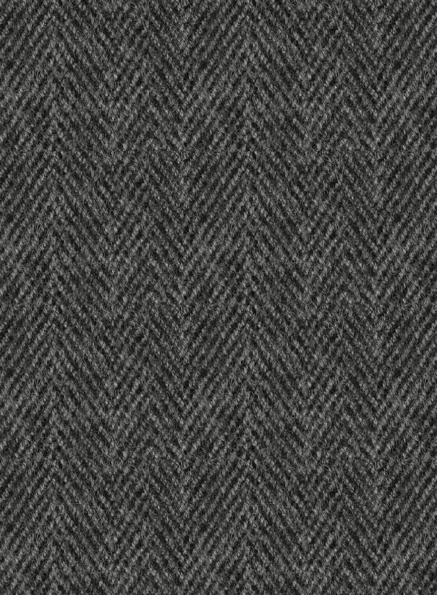 Highlander Charcoal Herringbone Tweed Suit