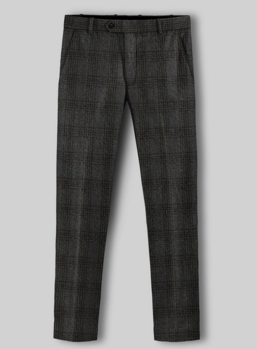Highlander Gray Classic Check Tweed Suit