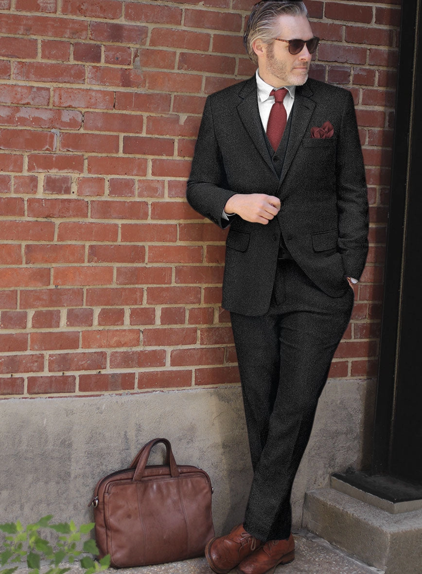 Highlander Heavy Heritage Charcoal Tweed Suit