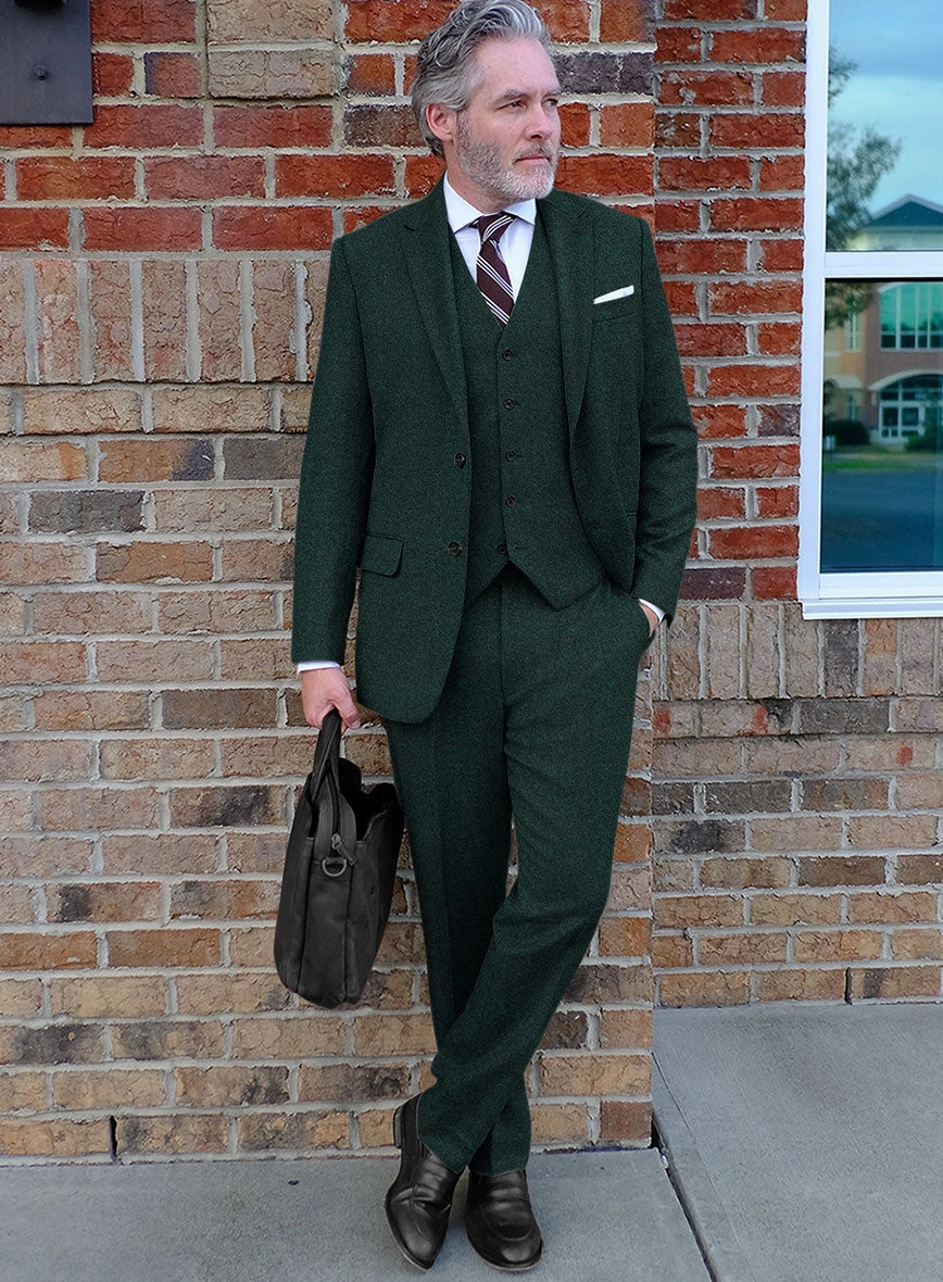 Highlander Melange Green Tweed Suit