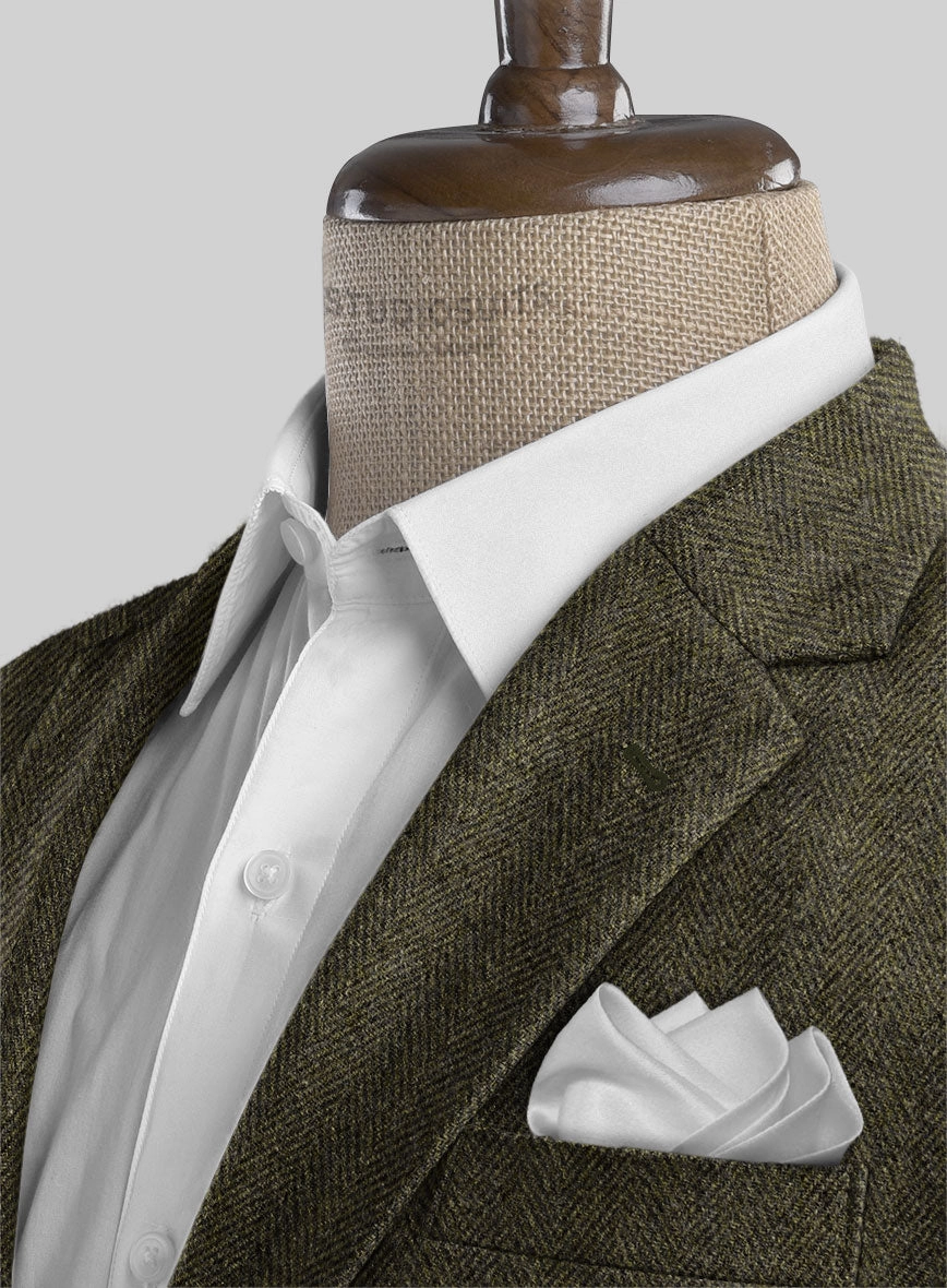 Highlander Olive Herringbone Tweed Suit