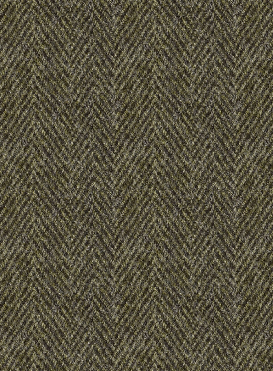 Highlander Olive Herringbone Tweed Suit